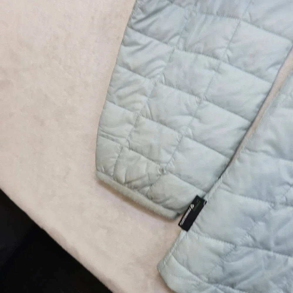 The North Face Quilted Jacket Youth Jr Large 14 16 Lt‎ Blue Insulated Primaloft